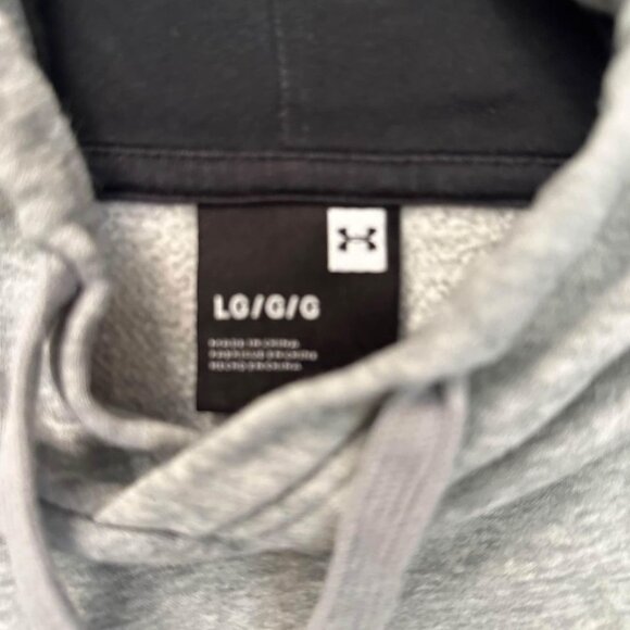 Under Armour Rival Fleece Big Logo Hoodie (Large) Gray - Picture 5 of 8